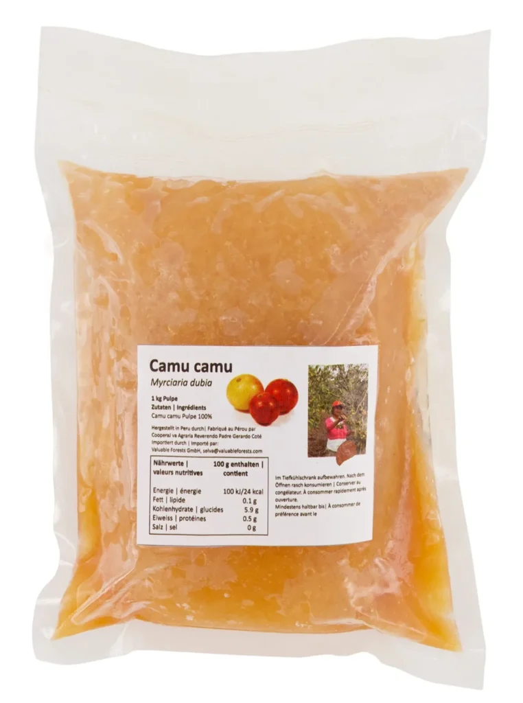Premium Camu Camu puree from the Peruvian Amazon